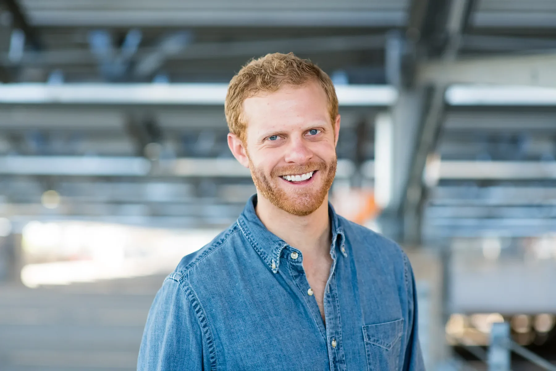 Man smiling confidently