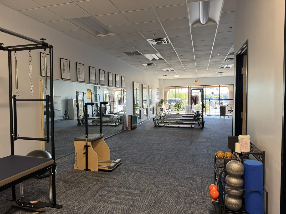 Private Pilates session at Design 2 Move Pilates studio in Chandler Arizona