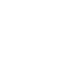 White symmetrical geometric pattern with overlapping curved lines on black background.
