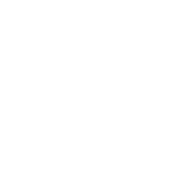 White abstract geometric lines overlapping in symmetrical rounded shapes on black background.