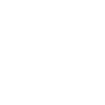 White overlapping elliptical loops forming a symmetrical abstract shape on black background.
