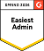 Icon with text 'Easiest Admin' and code 'EN120 2104' on a blue and white background.