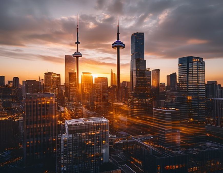 Toronto rental condo and house skyline