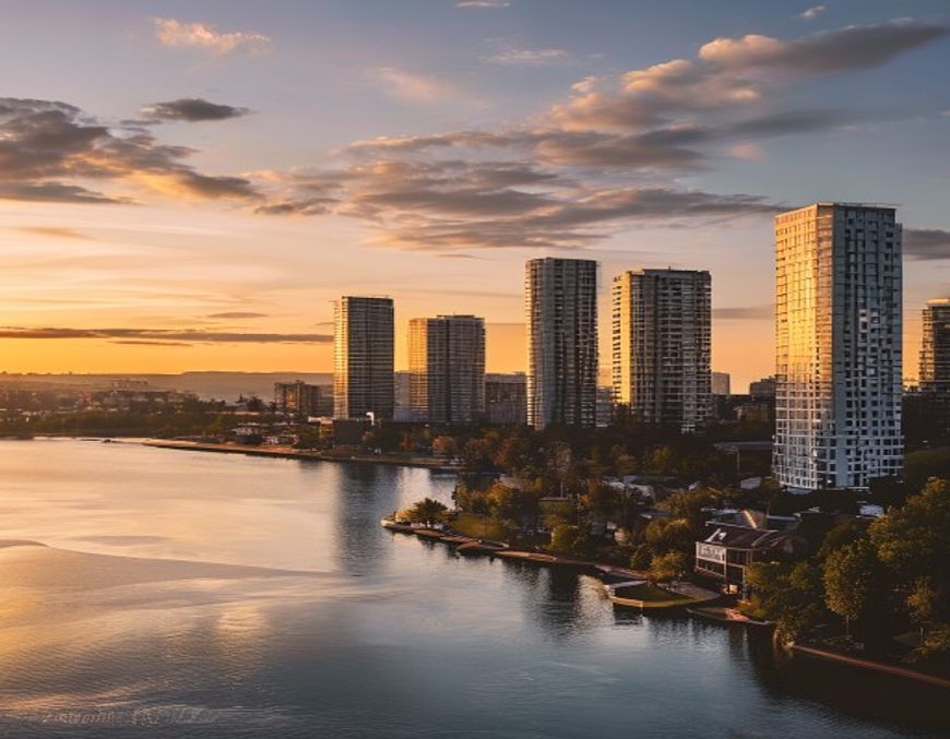 Etobicoke rental condo and house skyline
