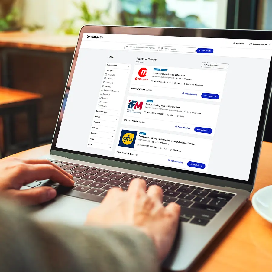 Webinar: Weiterbildungsbuchungen zentral steuern mit Semigator