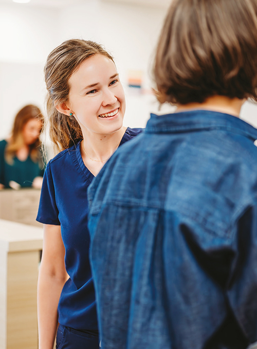REBOOT provider speaking with a patient