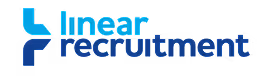 Linear Recruitment company logo with blue stylized L and text.