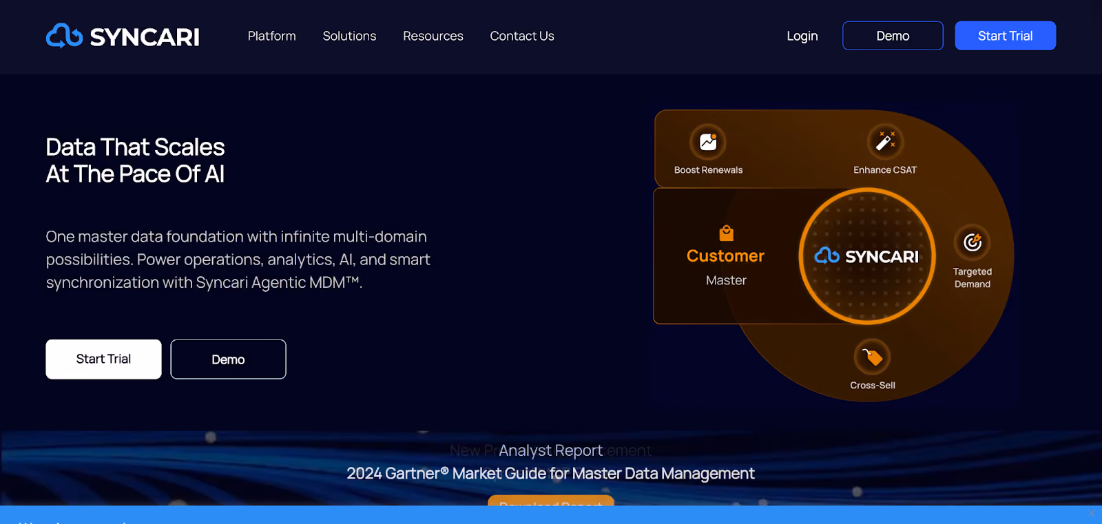 Syncari homepage