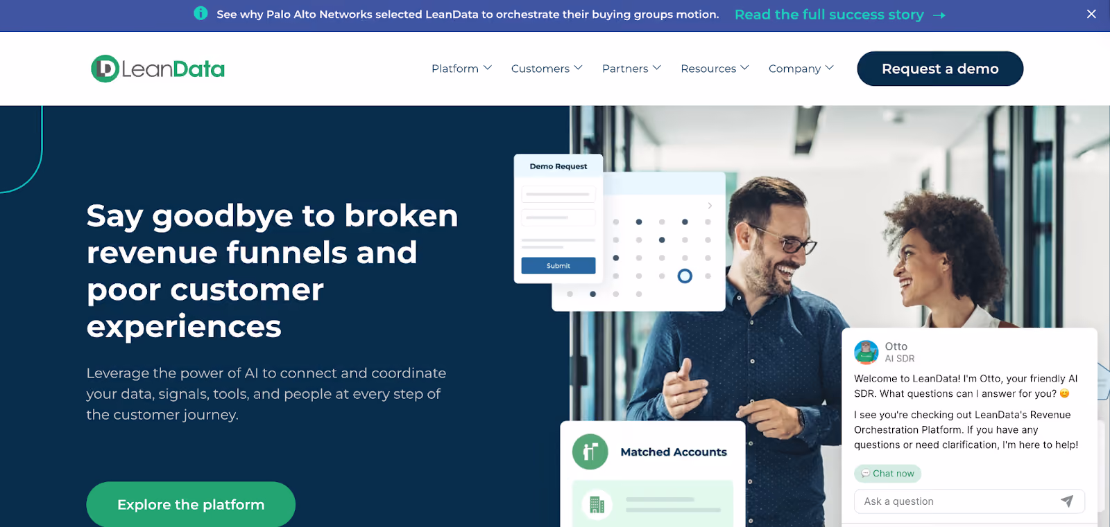 LeanData homepage