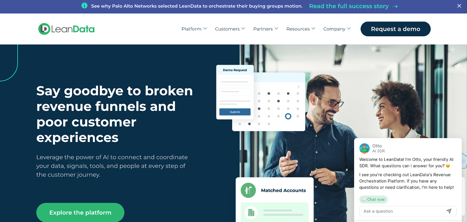 LeanData homepage