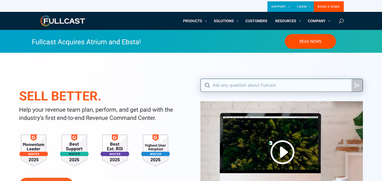 Fullcast.io homepage
