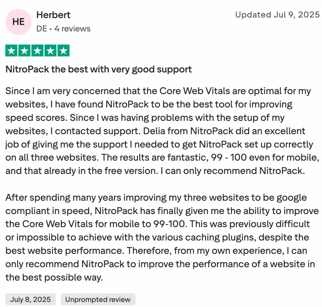 NitroPack Rating