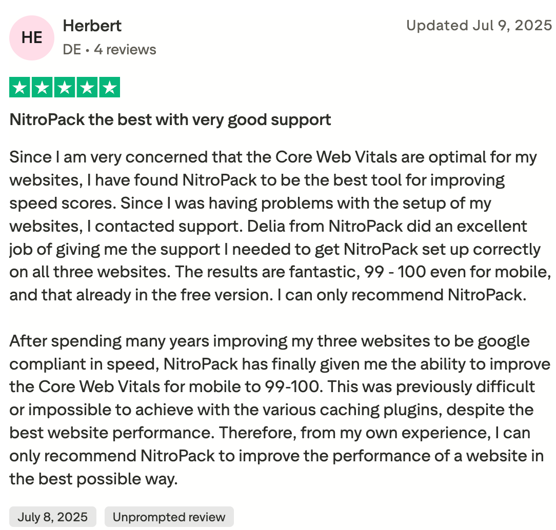 NitroPack Rating