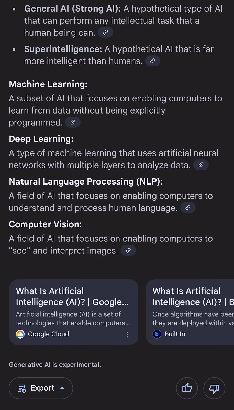 AI overviews source attribution on mobile