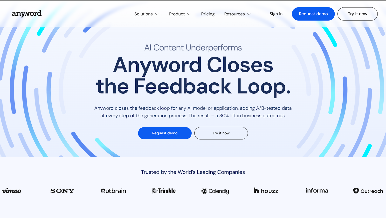 Anyword Homepage