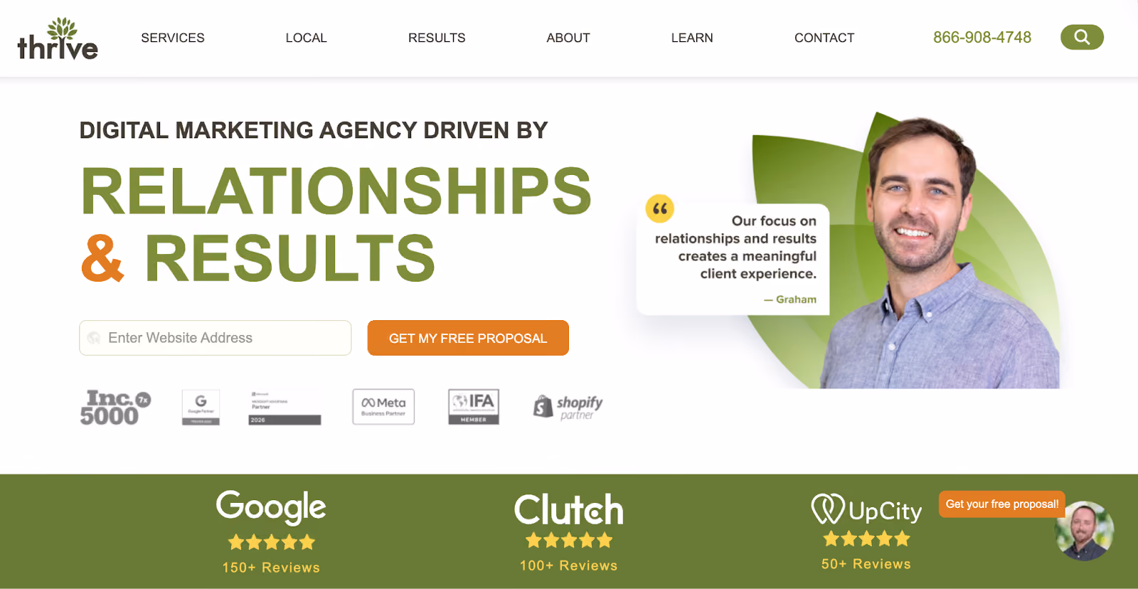 Thrive Homepage
