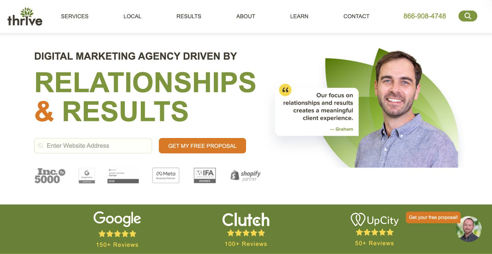 Thrive Homepage