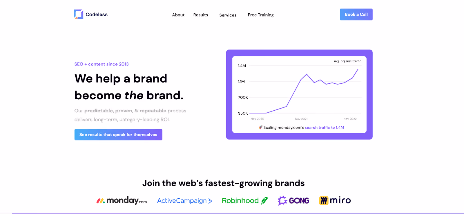 Codeless Homepage