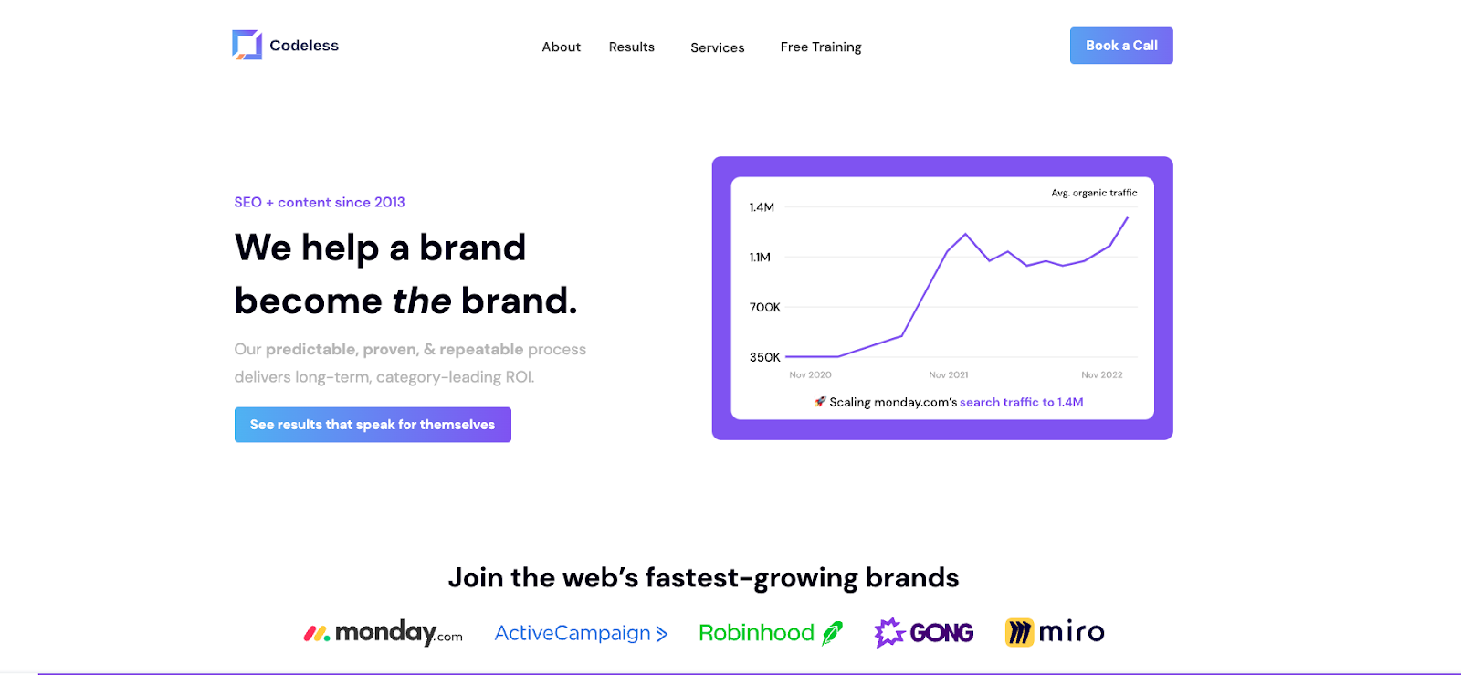 Codeless Homepage