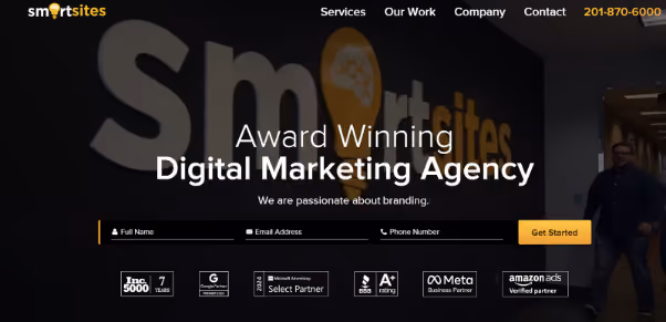 SmartSites agency screenshot