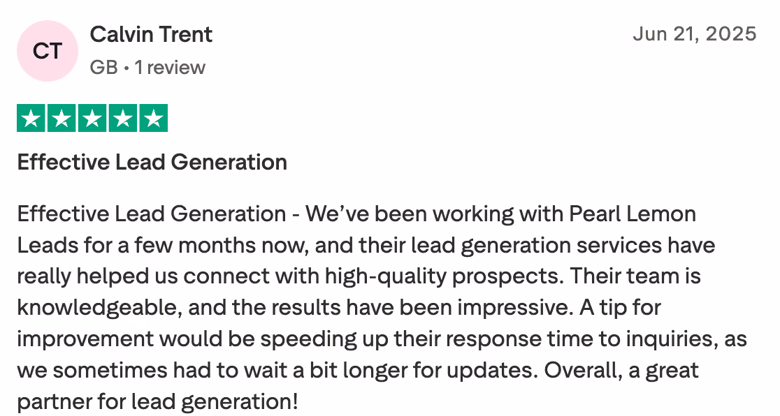 Pearl Lemon Leads Rating