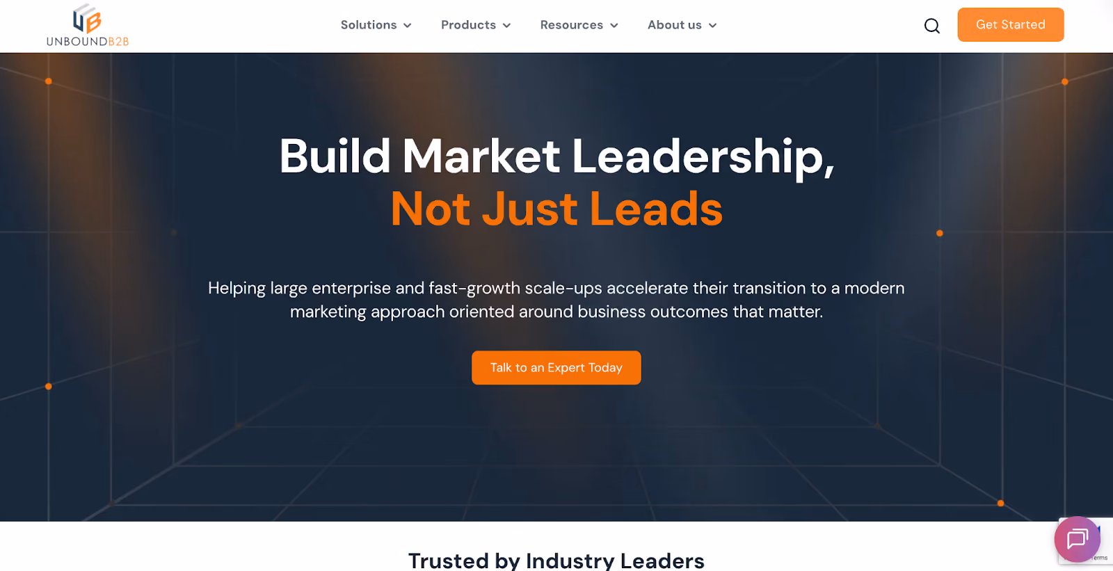 Unbound B2B Homepage