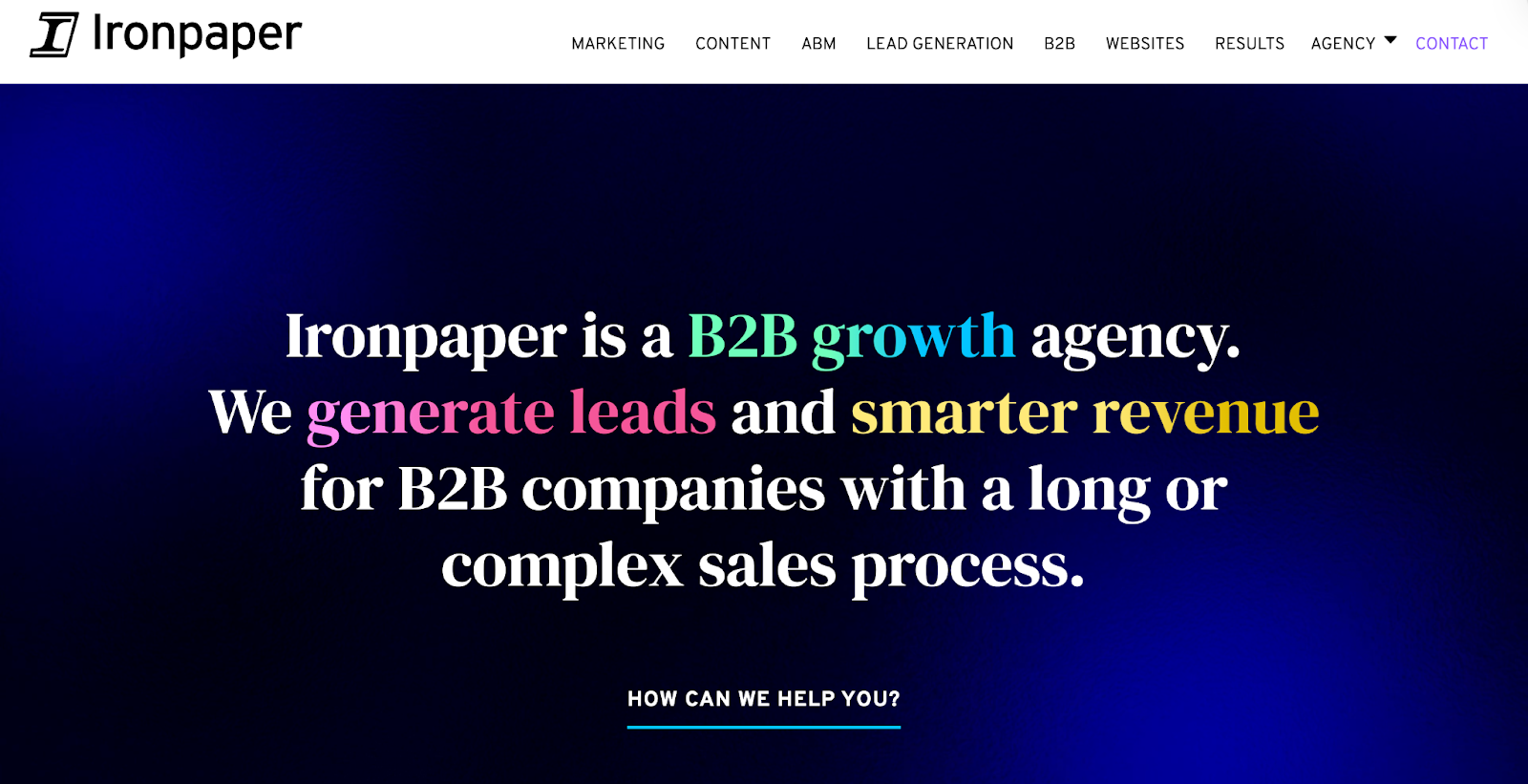 IronPaper Homepage