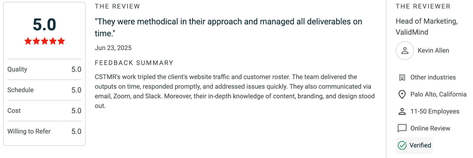 CSTMR -Review