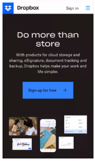Mobile responsiveness example