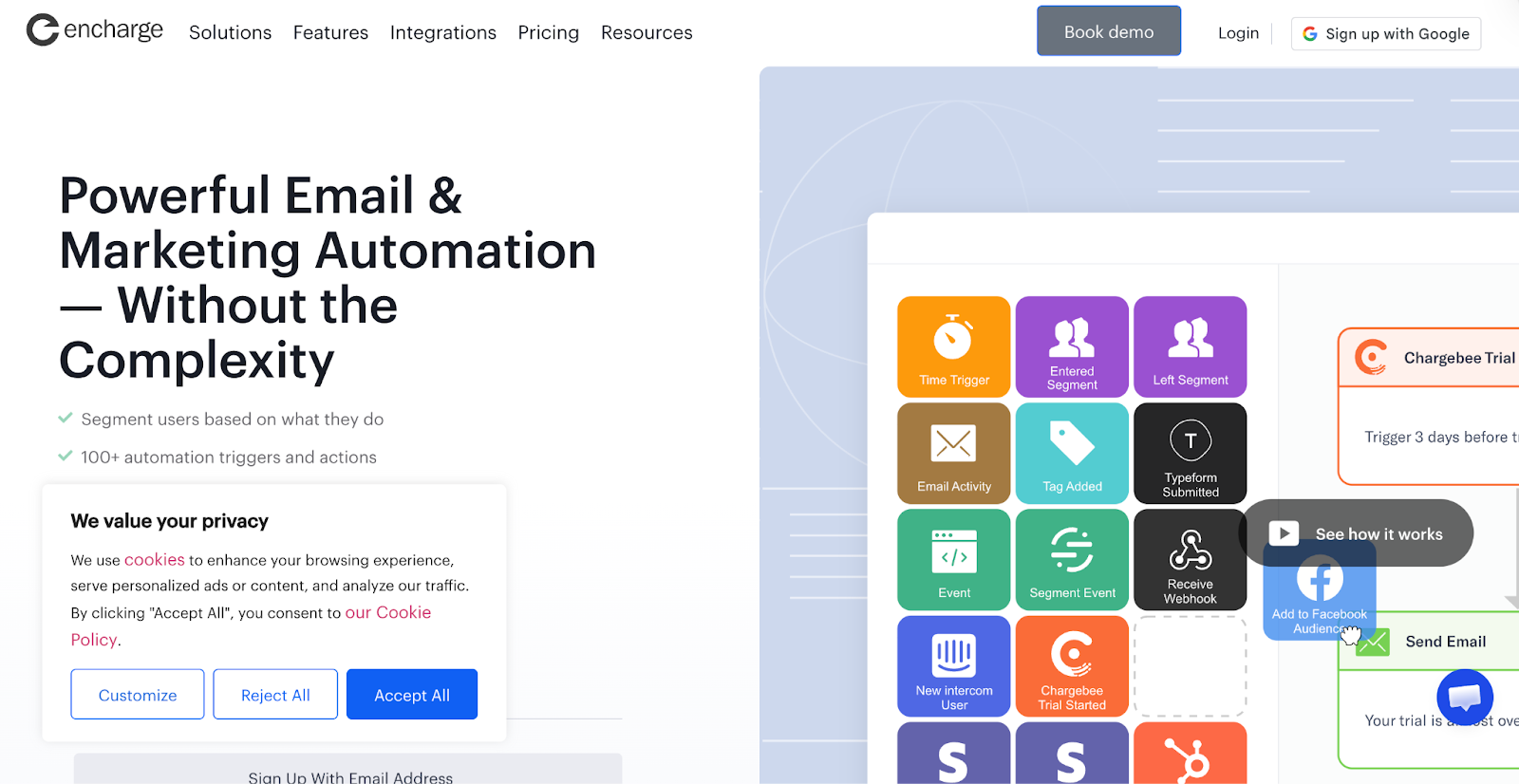 Encharge Homepage