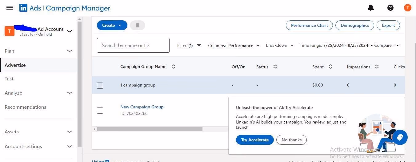 LinkedIn Campaign Manager