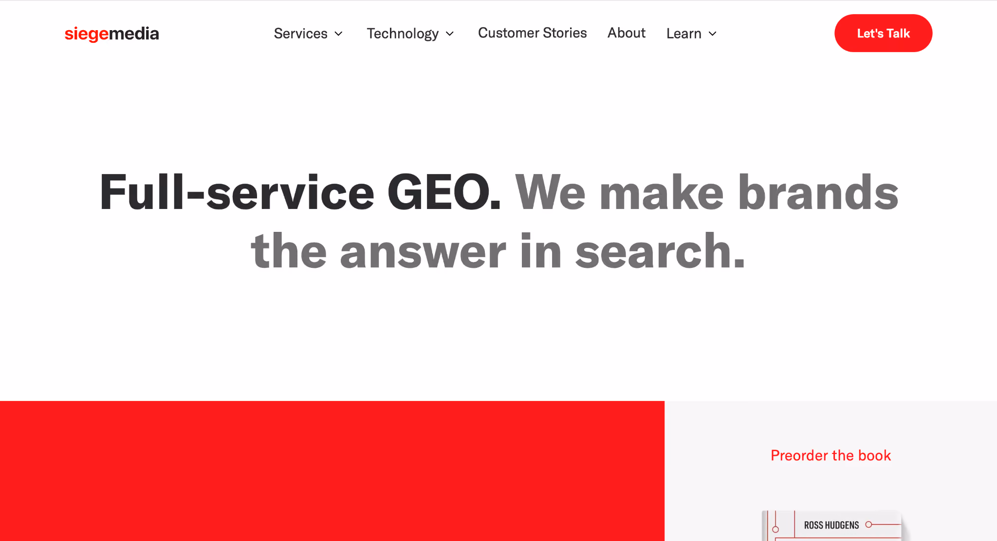 Siege Media Homepage