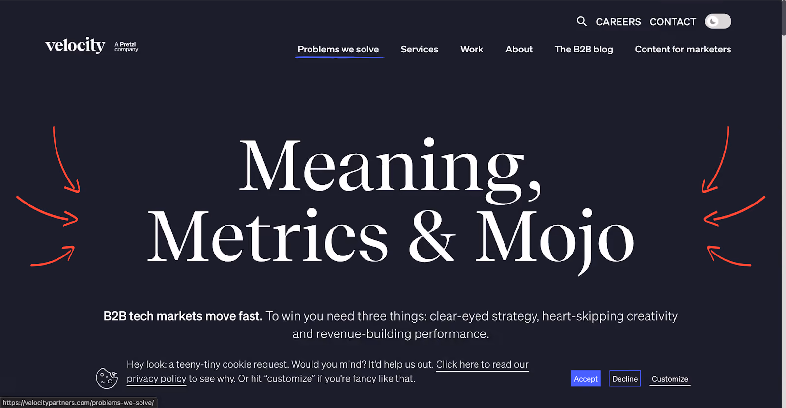 Velocity Partners homepage