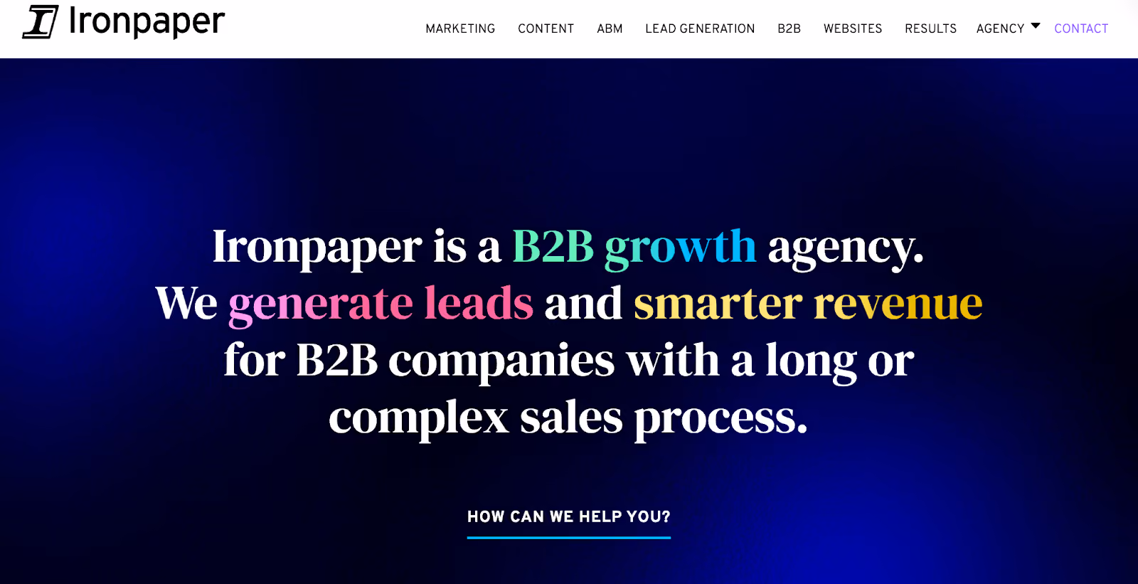 Ironpaper Homepage