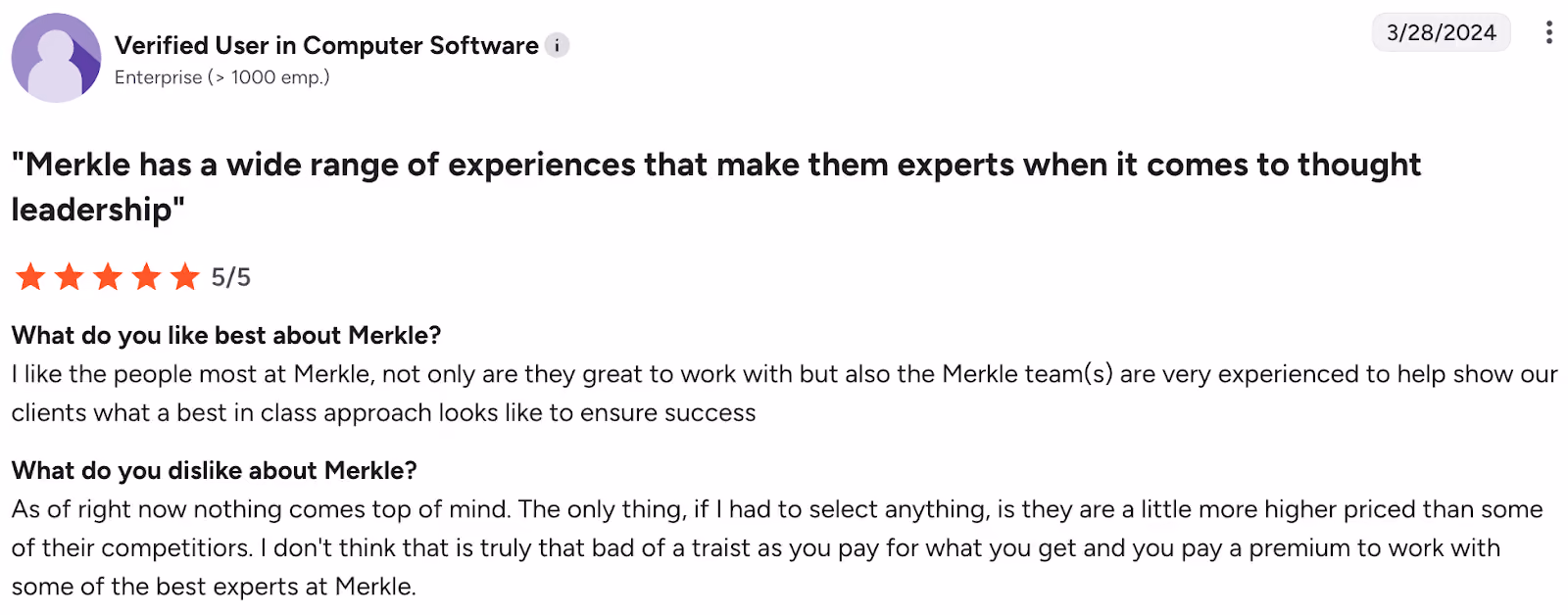 Merkle Rating