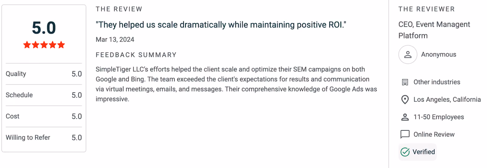 SimpleTiger Rating
