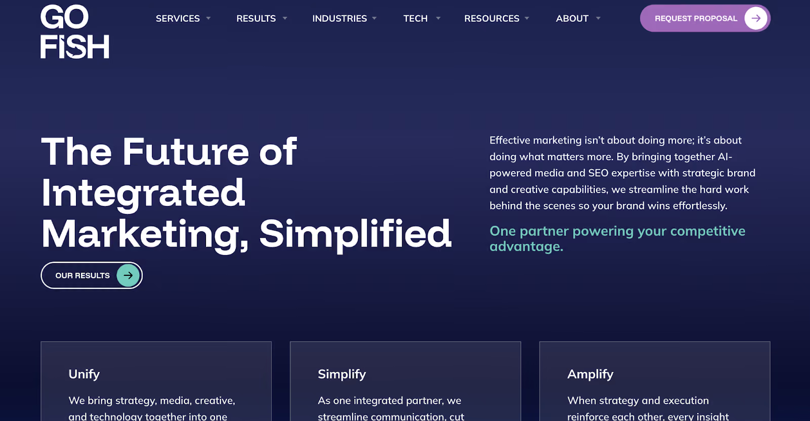 Go fish Digital Homepage