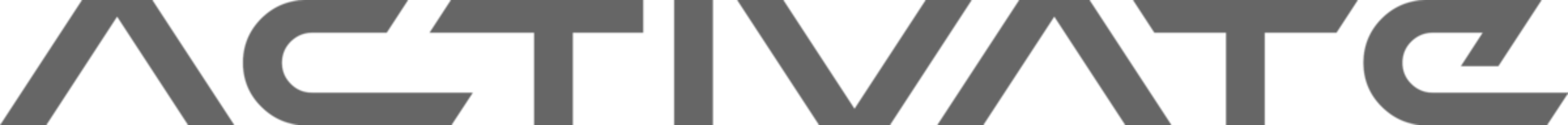 Activate brand logo with stylized letters in dark gray.