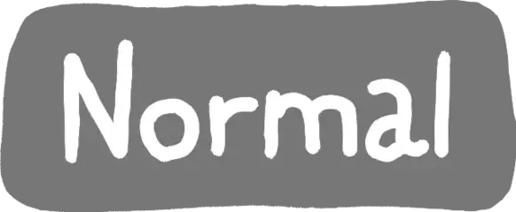 The word Normal written in white on a gray rounded rectangle background.