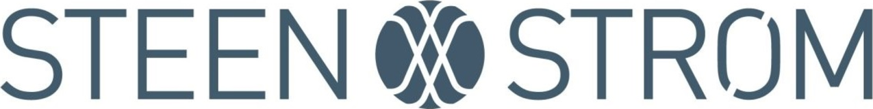 STEENSTROM text logo with stylized overlapping X symbol between the words.