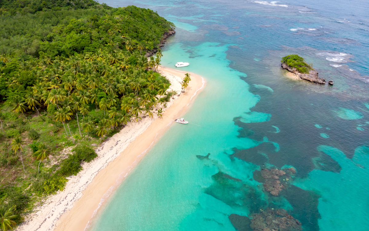 Samaná Peninsula Dominican Republic dramatic jungle coastline"