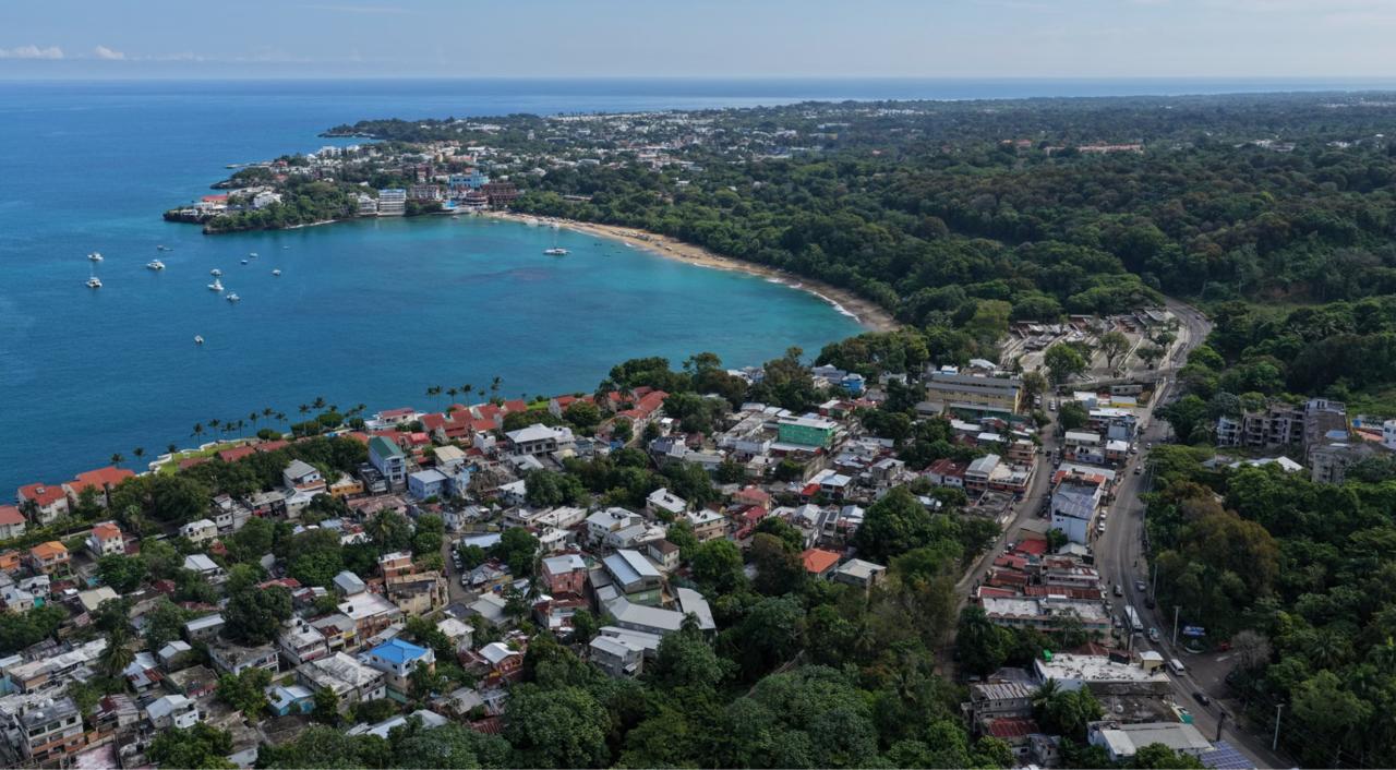 Vbrant coastal landscape in Dominican Republic.