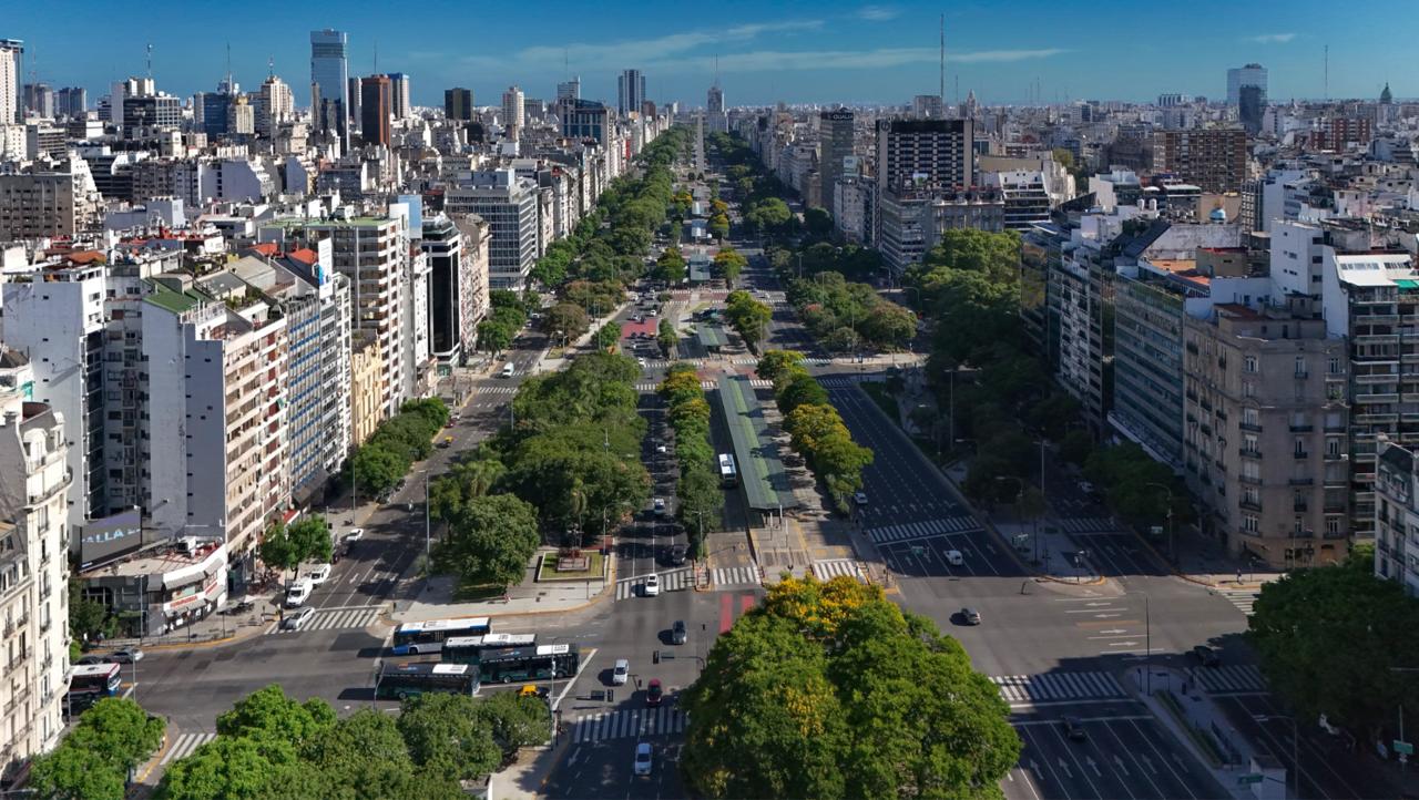 Colourful buildings on Caminito street Buenos Aires
