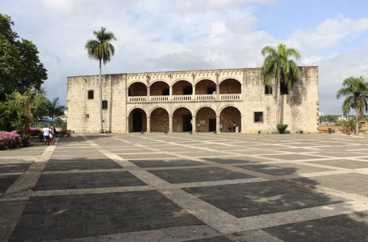 Alcázar de Colón palace facade and steps