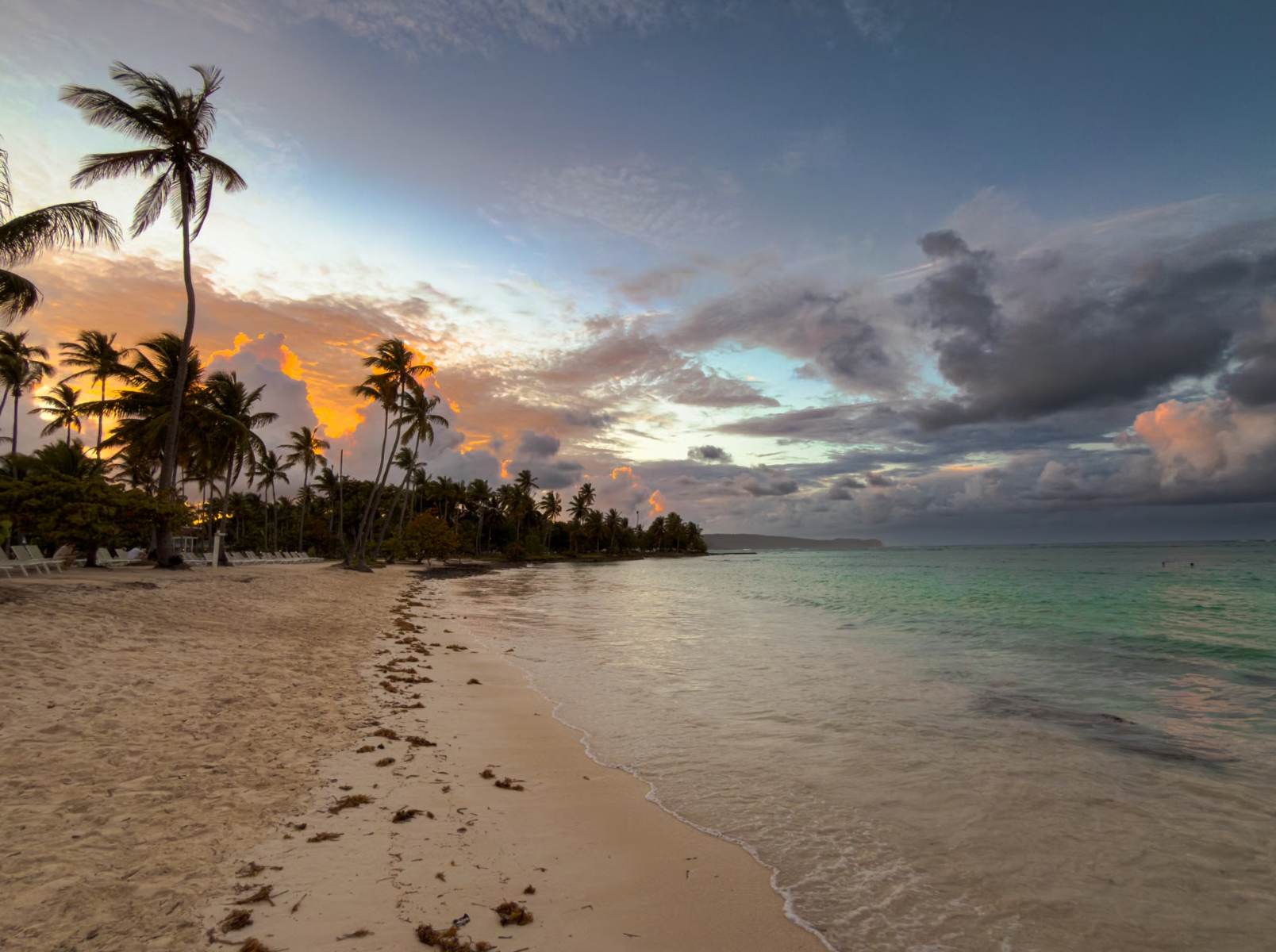 Costal view of Cabarete bay and coastline