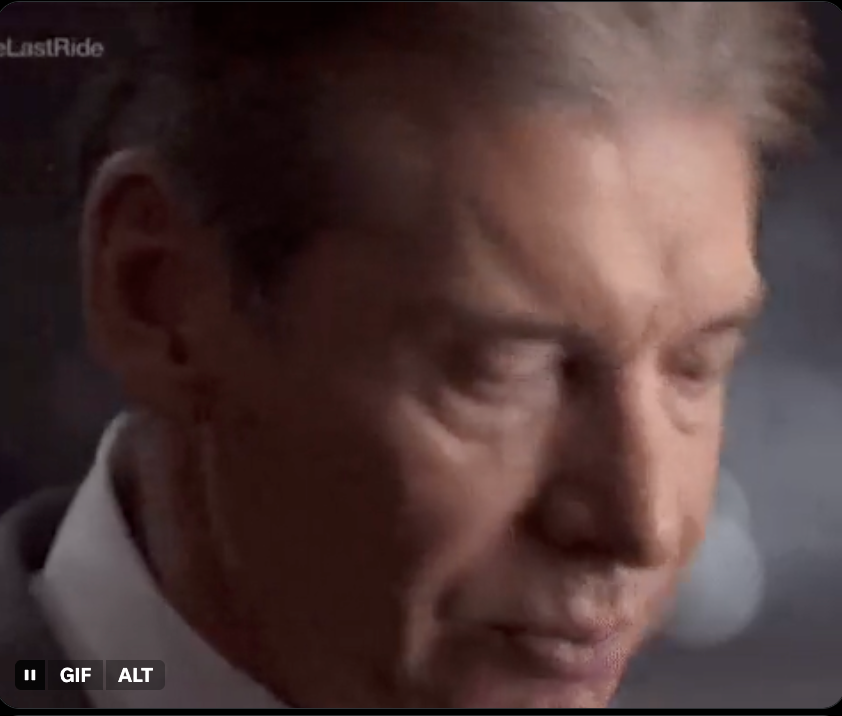 Vince McMahon tearing up in a tweet about explaining to your kids what trading crypto, DeFi and NFTs was like in 2021.