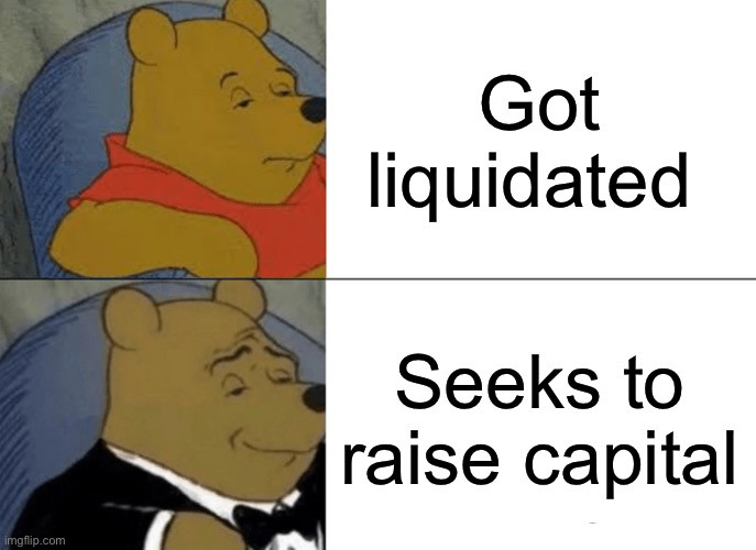 We don't say broke, we say pre-raise (crypto meme)