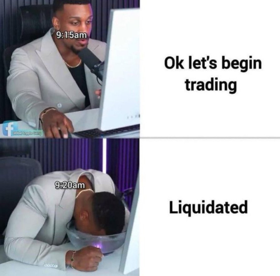 Career trader, five-minute career (crypto meme)