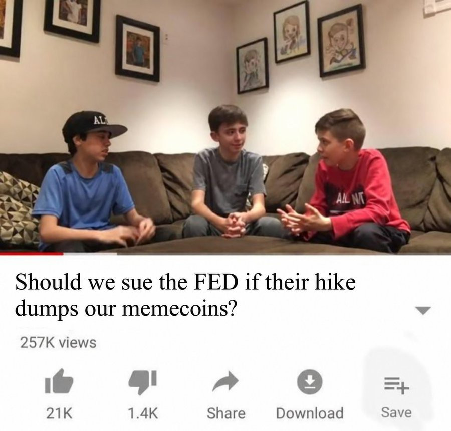 Taking the Fed to small claims court (crypto meme)
