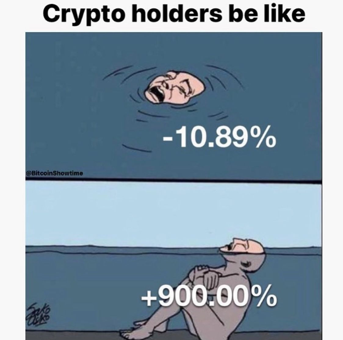 Crypto bros being dramatic (crypto meme)